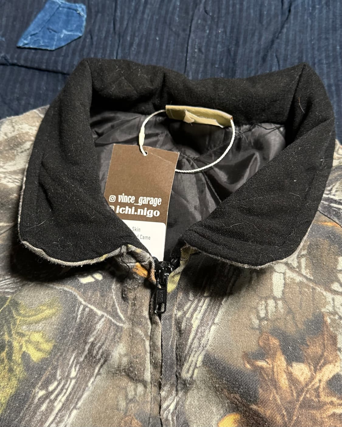 90‘s 테크스킨 코튼우드 카모 패턴 봄버자켓 105-107 상품이미지2