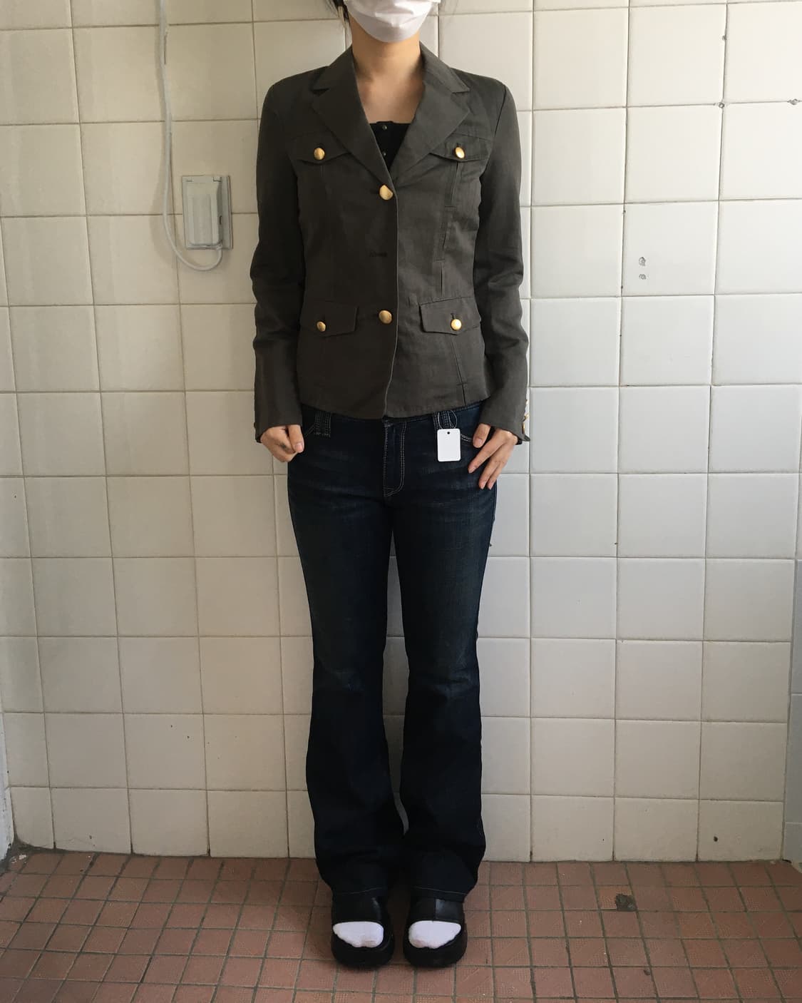 Button point jaacket 상품이미지1