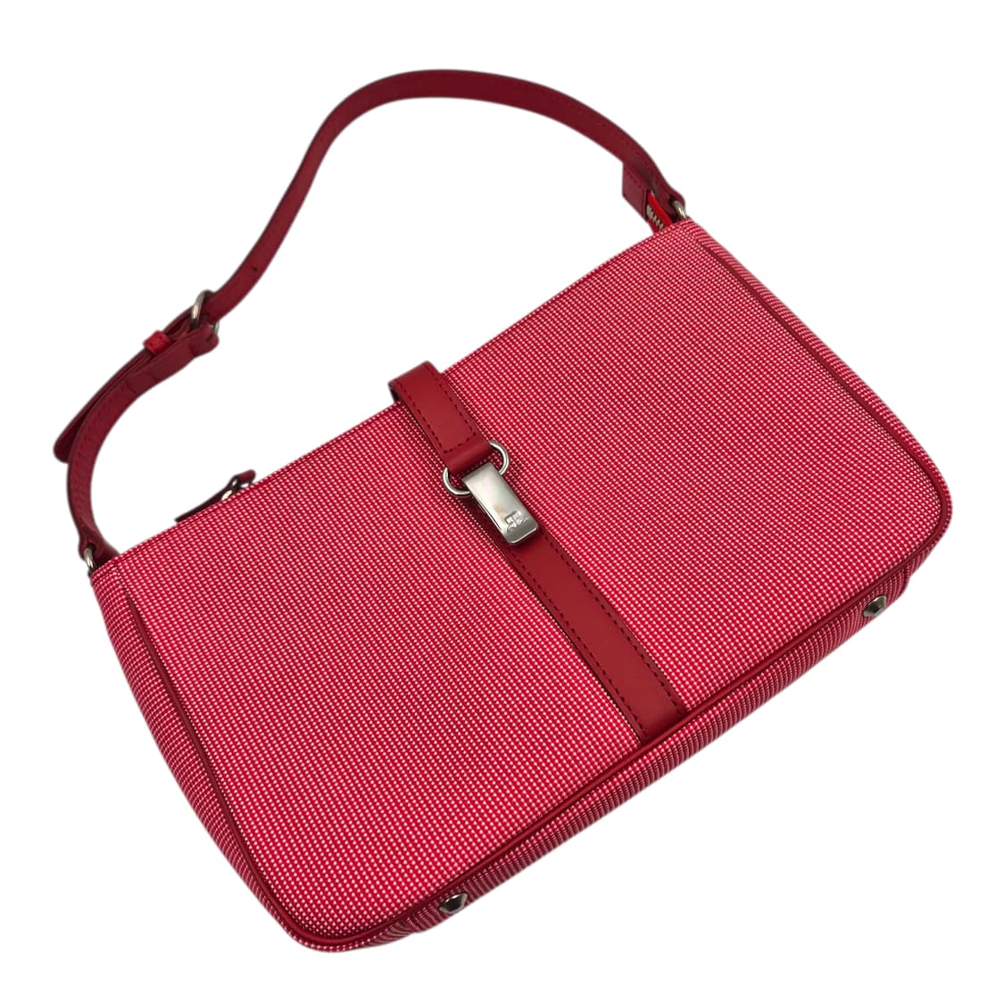 90s 꾸레쥬 자카드 레더 버클 숄더&핸드백 상품이미지2