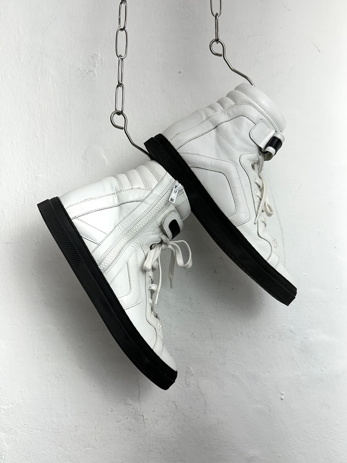 Pierre Hardy Leather High-Top Sneakers 상품이미지3