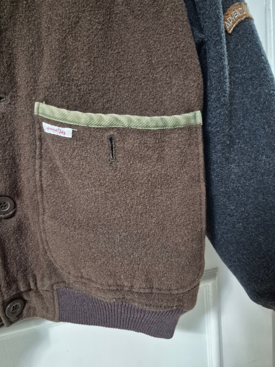 (L)'ADVENTURE DOG' 재팬 빈티지 바시티 자켓 상품이미지5