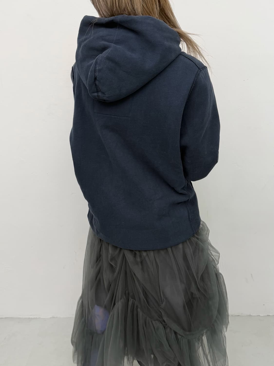 아베크롬비 네이비 오버핏 후드집업 상품이미지3