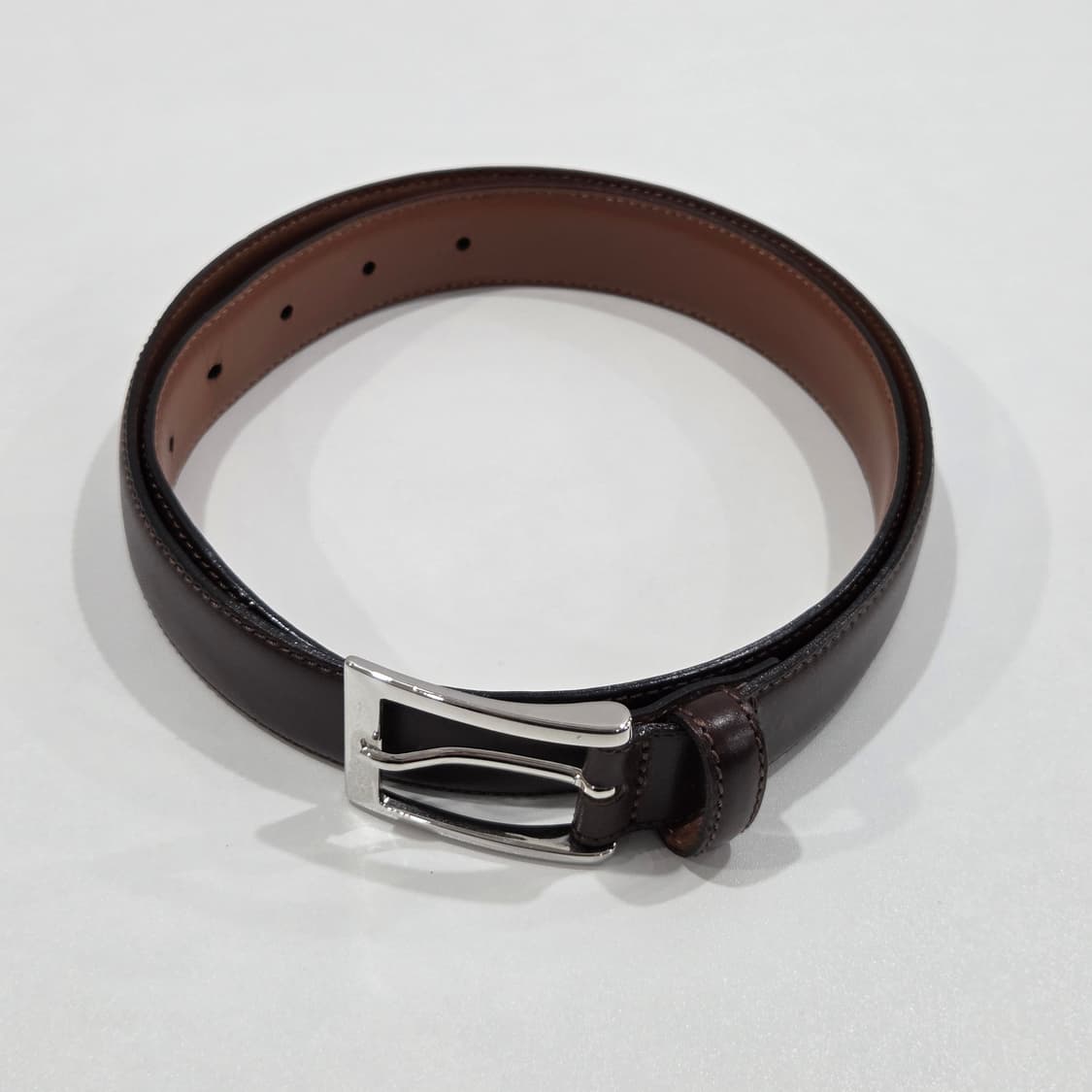 브룩스브라더스 레더 벨트 브라운 32/80  상품이미지1