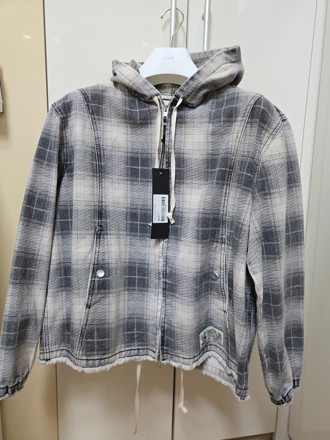 ETCE Digital check hood jacket M 상품이미지1