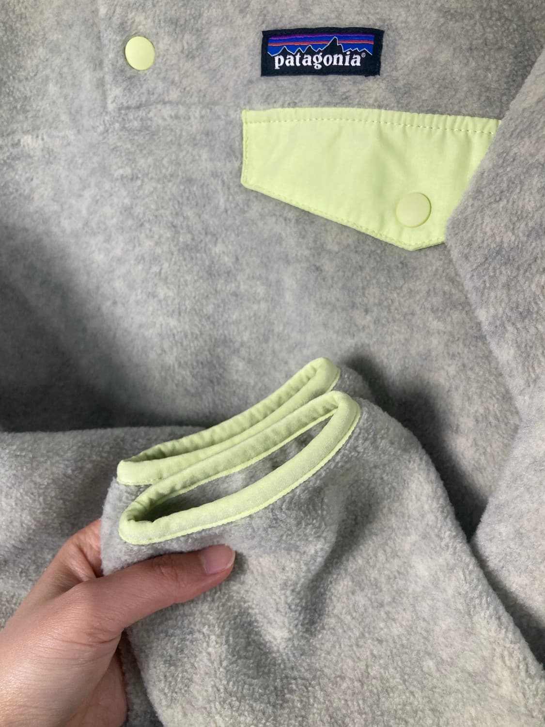 파타고니아 신칠라 오트밀/젤리피쉬옐로우 (S) 새상품급 상품이미지4