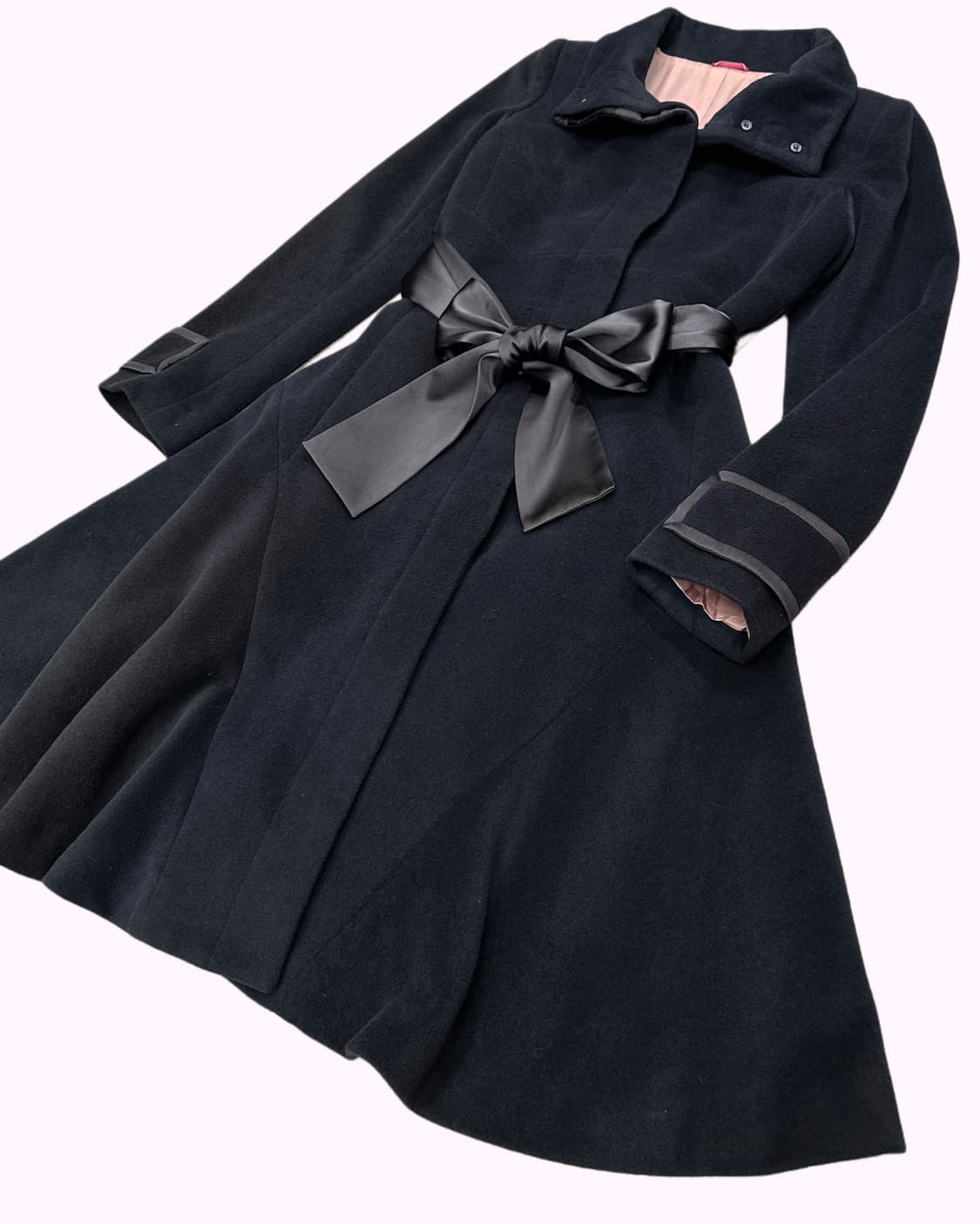 angora wool flare ribbon coat 상품이미지3