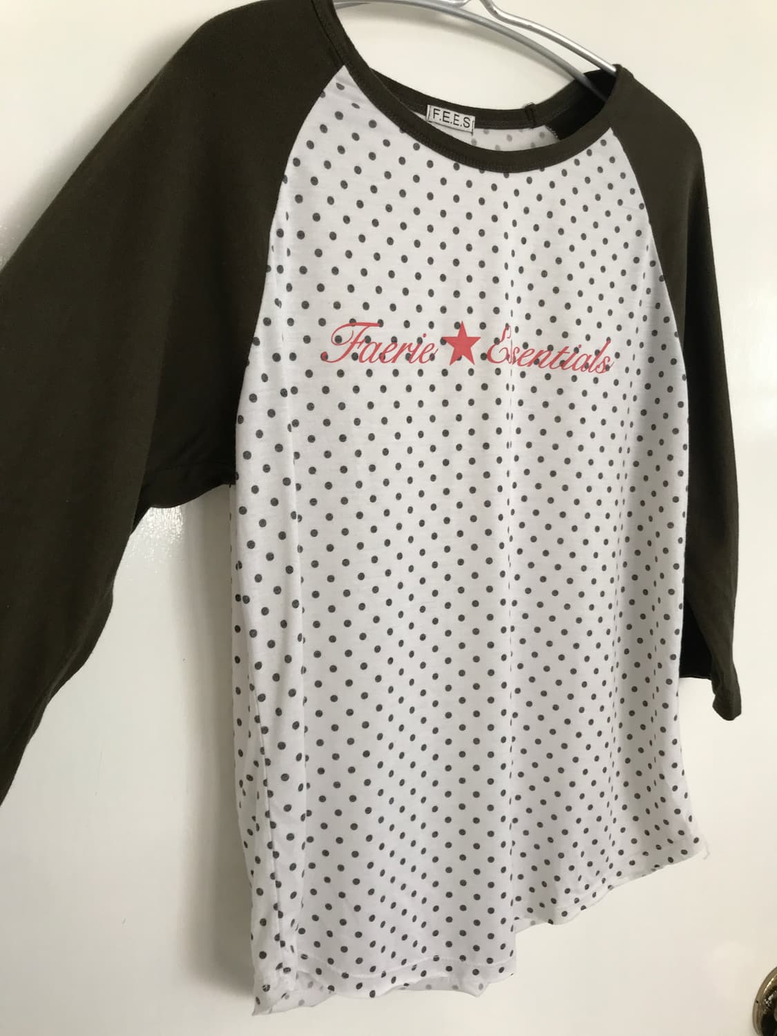 FAERIE Dot Raglan Sleeve Top  상품이미지7