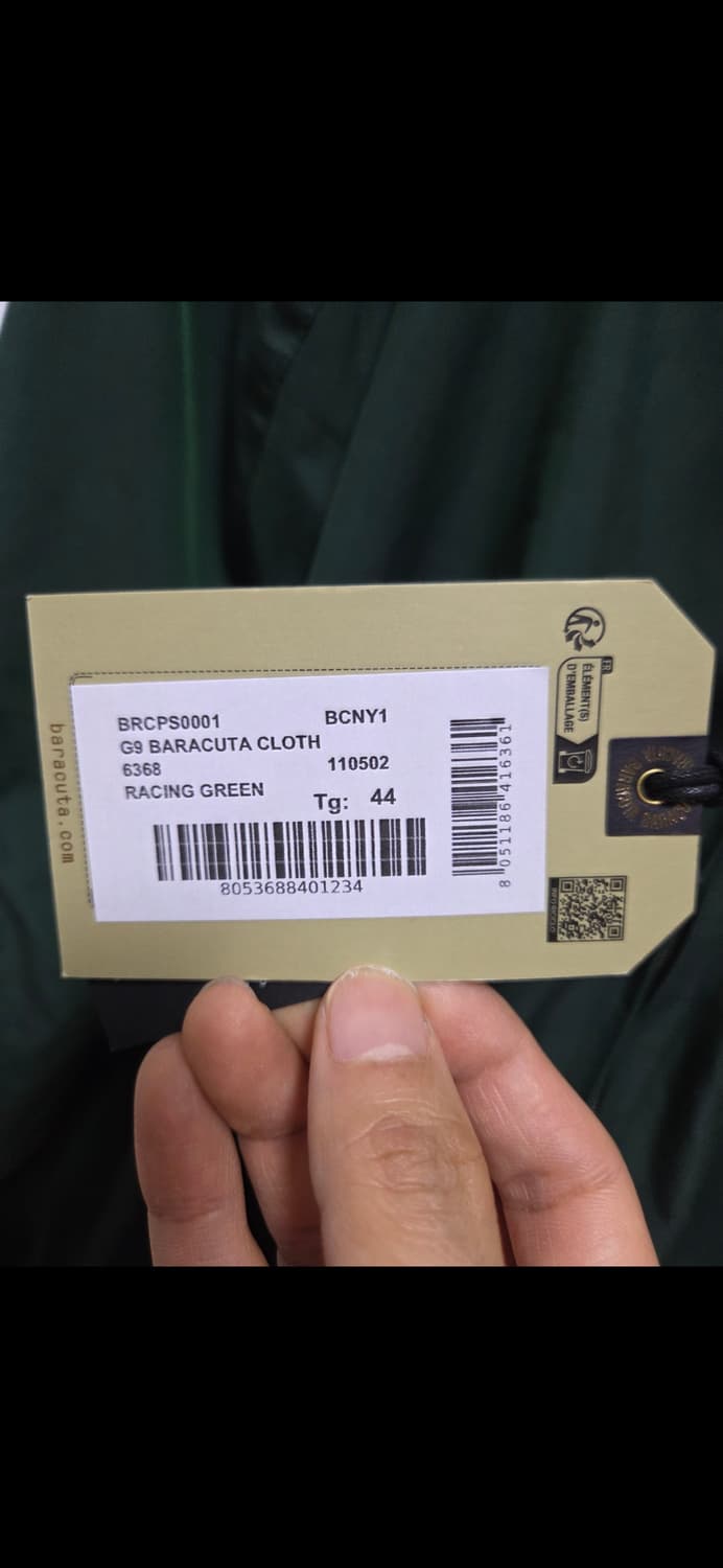 새상품) 바라쿠타 G9 해링턴 자켓 레이싱 그린 44 상품이미지5