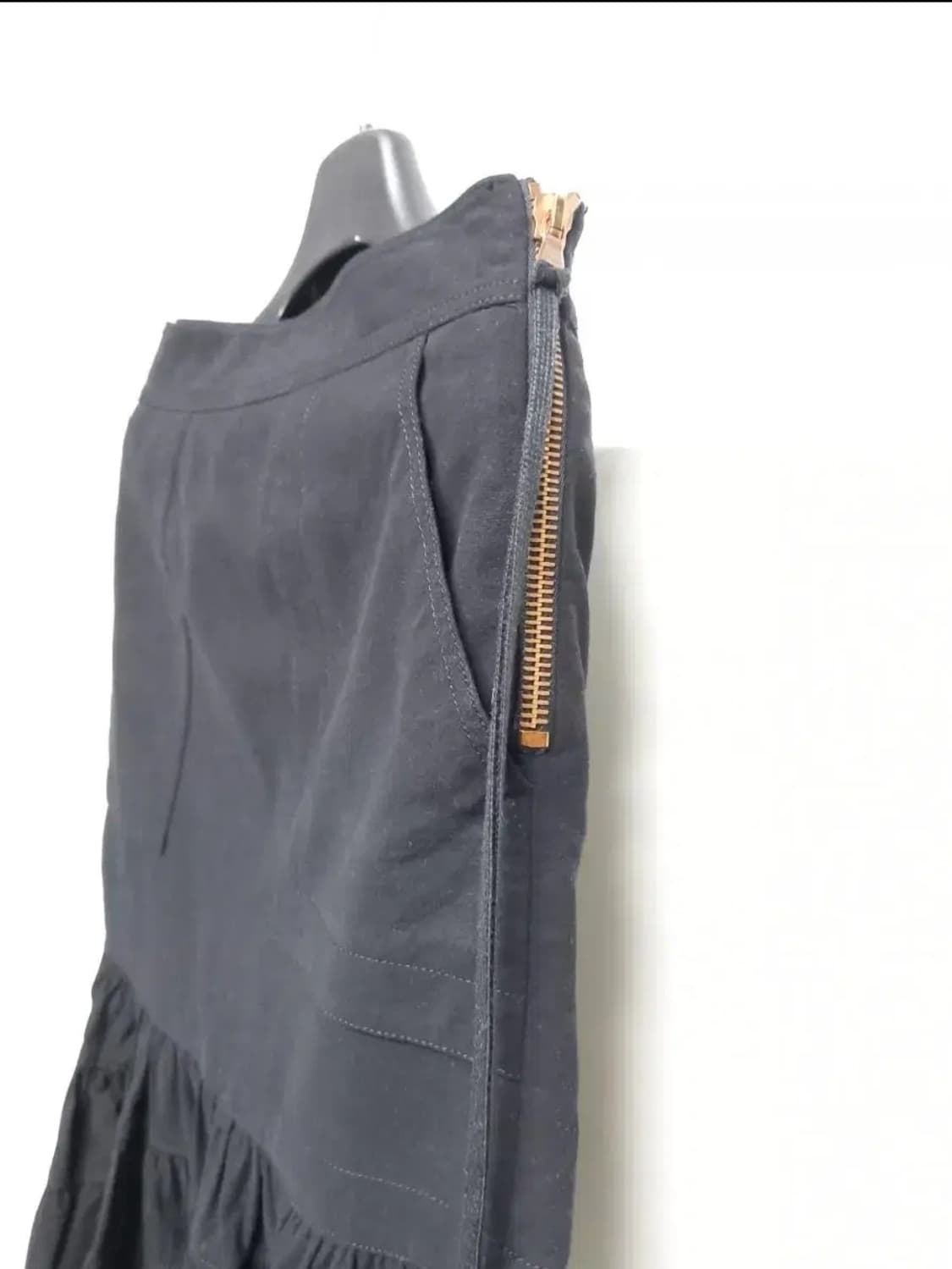 럭키슈에뜨 깍은스웨이드 프릴 스커트 55 상품이미지6