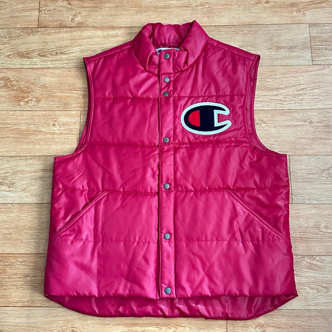 슈프림 챔피언 패딩 베스트 마젠타 17SS 상품이미지1