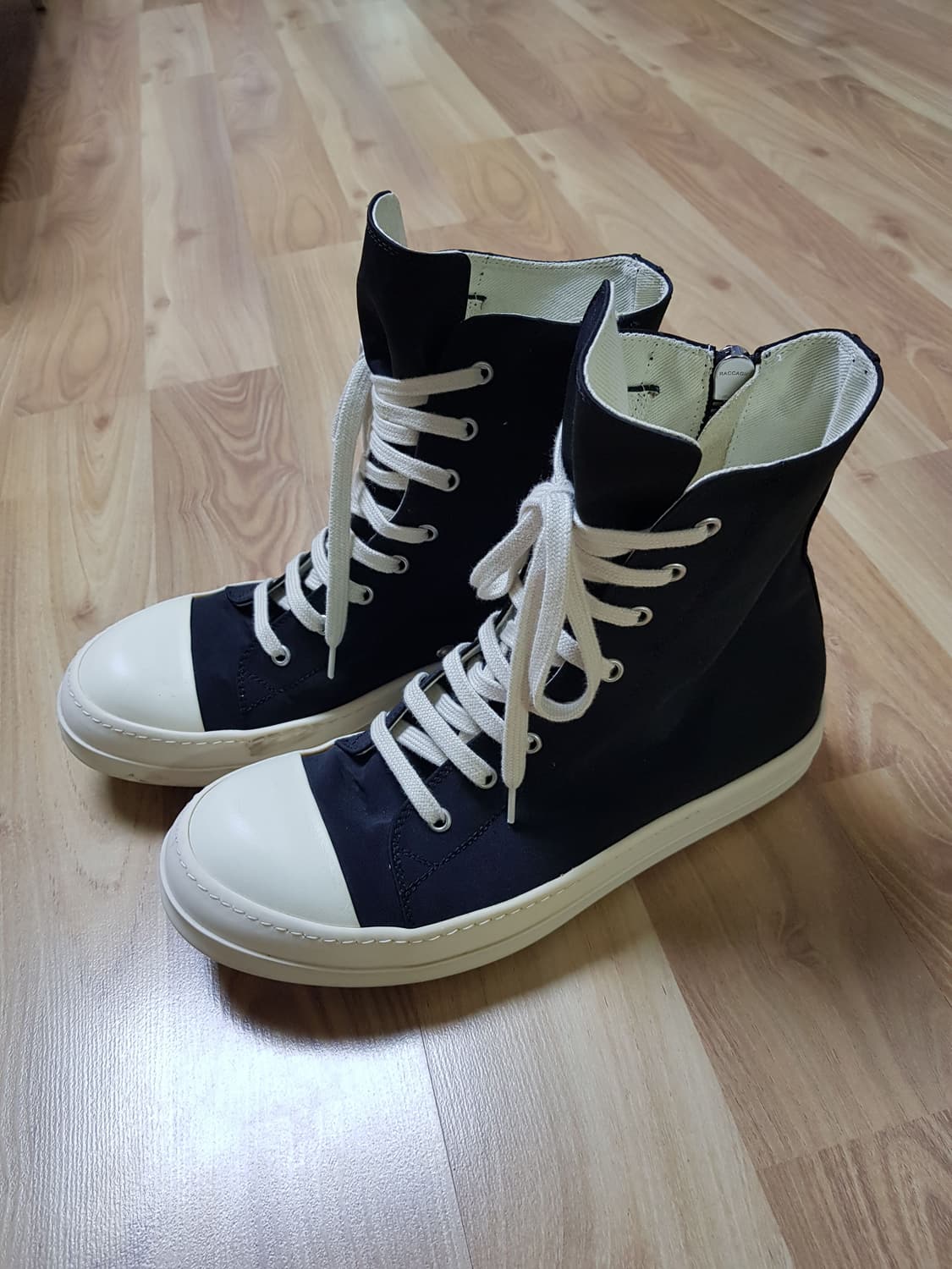 릭오웬스 다크쉐도우 라몬즈 컨버스 하이탑 스니커즈 상품이미지2