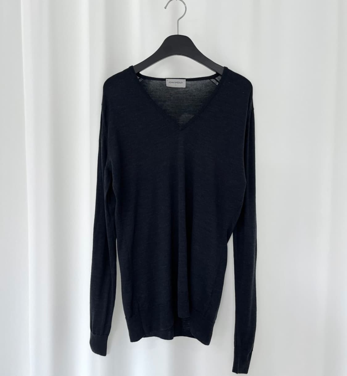 John smedley 퓨어울 니트 네이비 상품이미지1