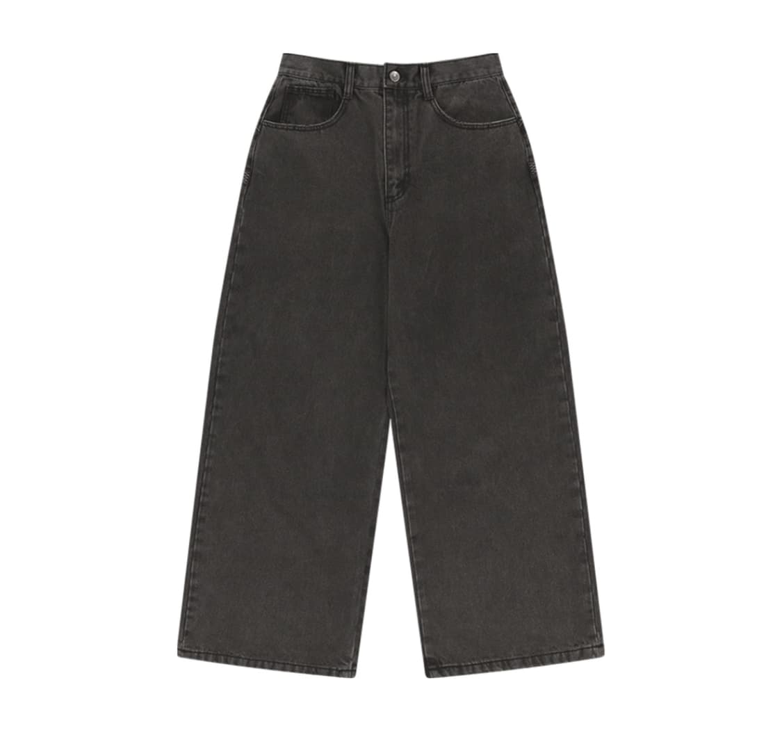 코이세이오 더블 스티치 데님 팬츠 블랙 size 1 상품이미지1