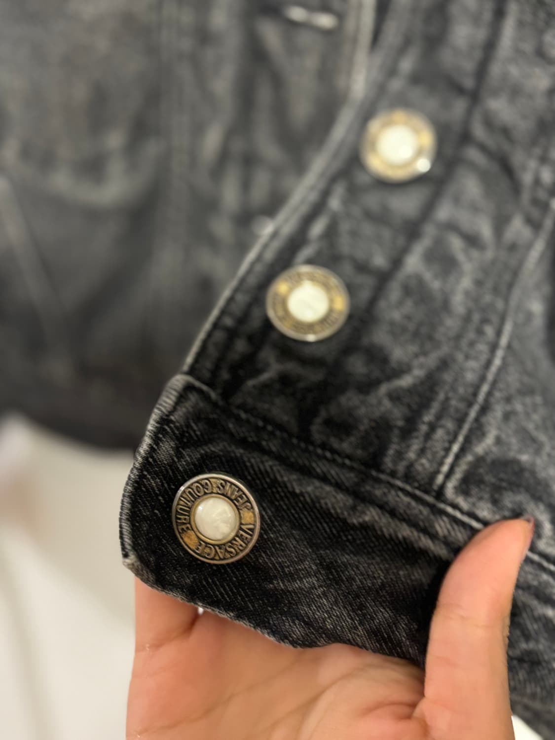 베르사체 빈티지 블랙 워싱자켓  상품이미지5