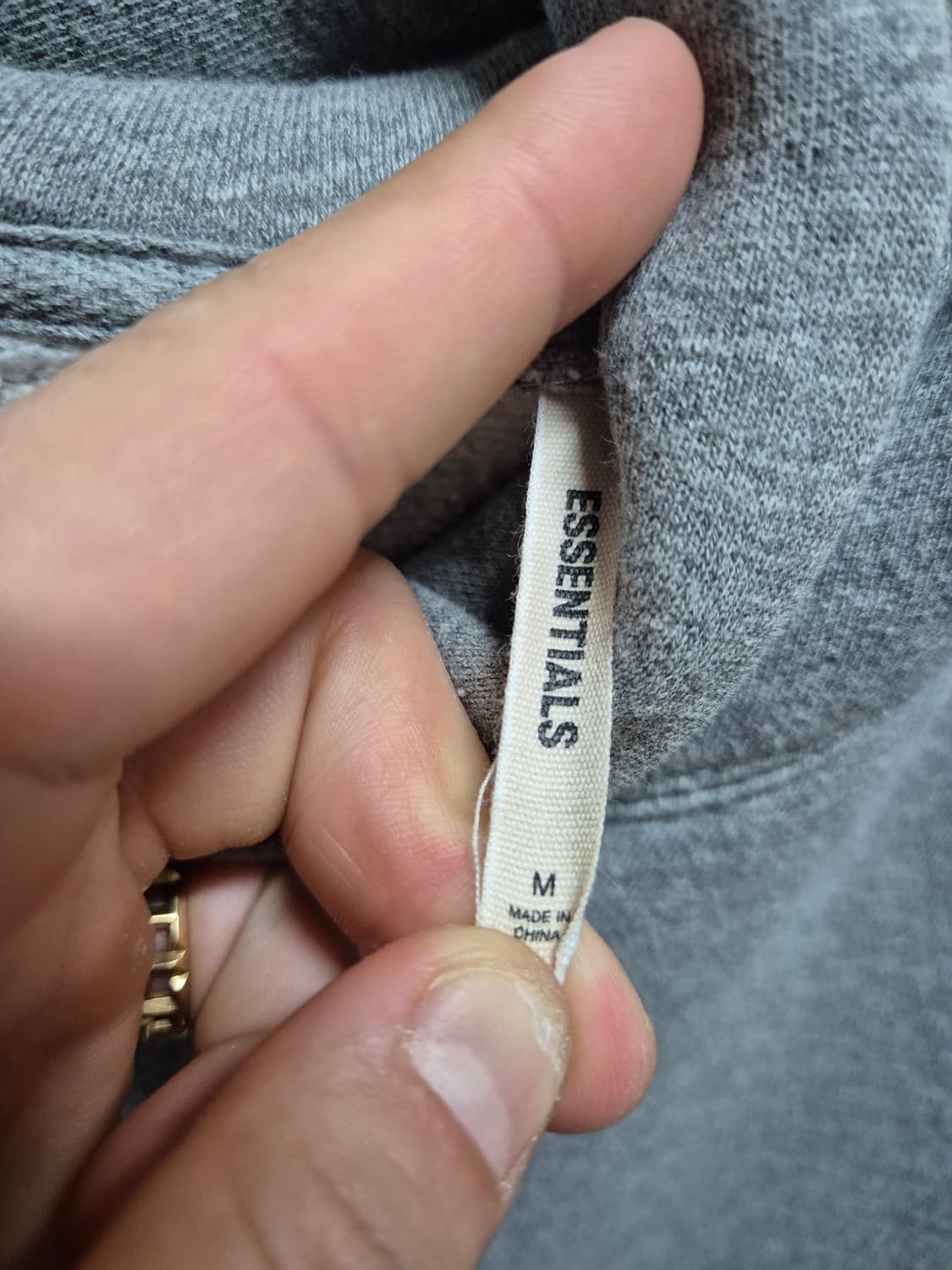 [M] 피어오브갓 에센셜 후드 그레이 회색 105 100 L 후디 상품이미지4