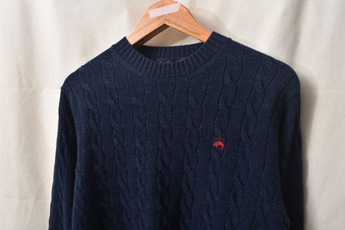 브룩스 브라더스 케이블 니트 스웨터 S M0066 상품이미지5