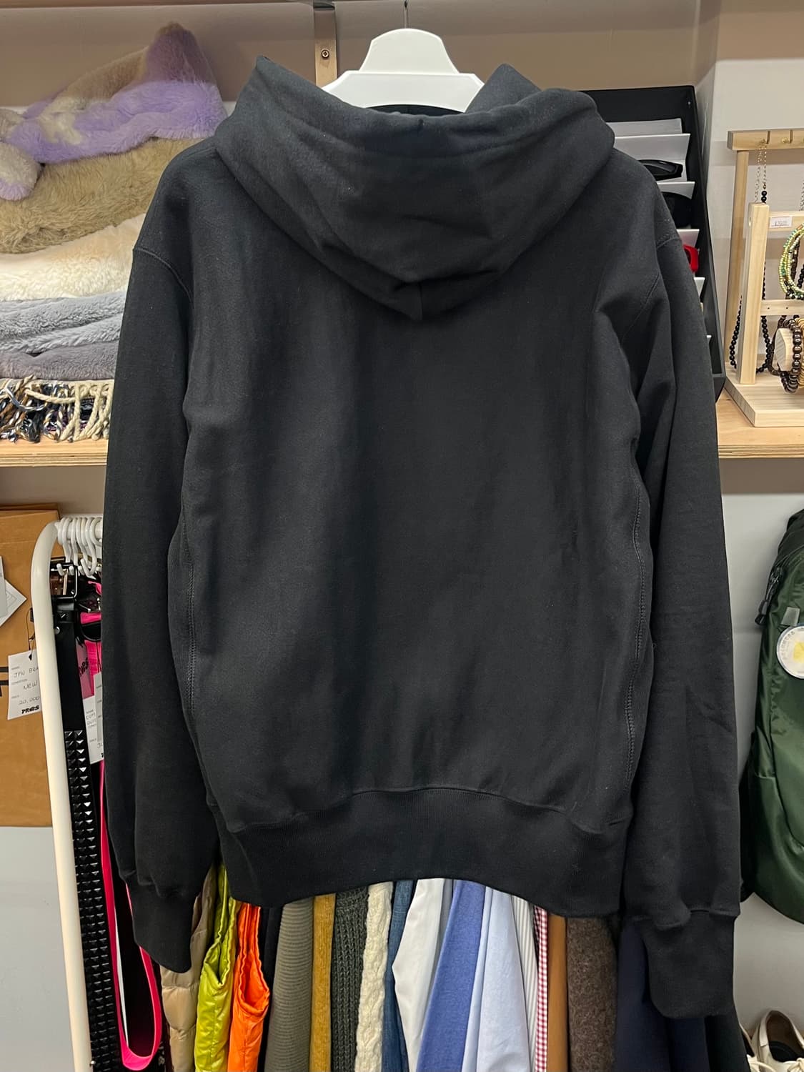 [95] 챔피온 리버스위브 블랙 후드티 M  상품이미지5