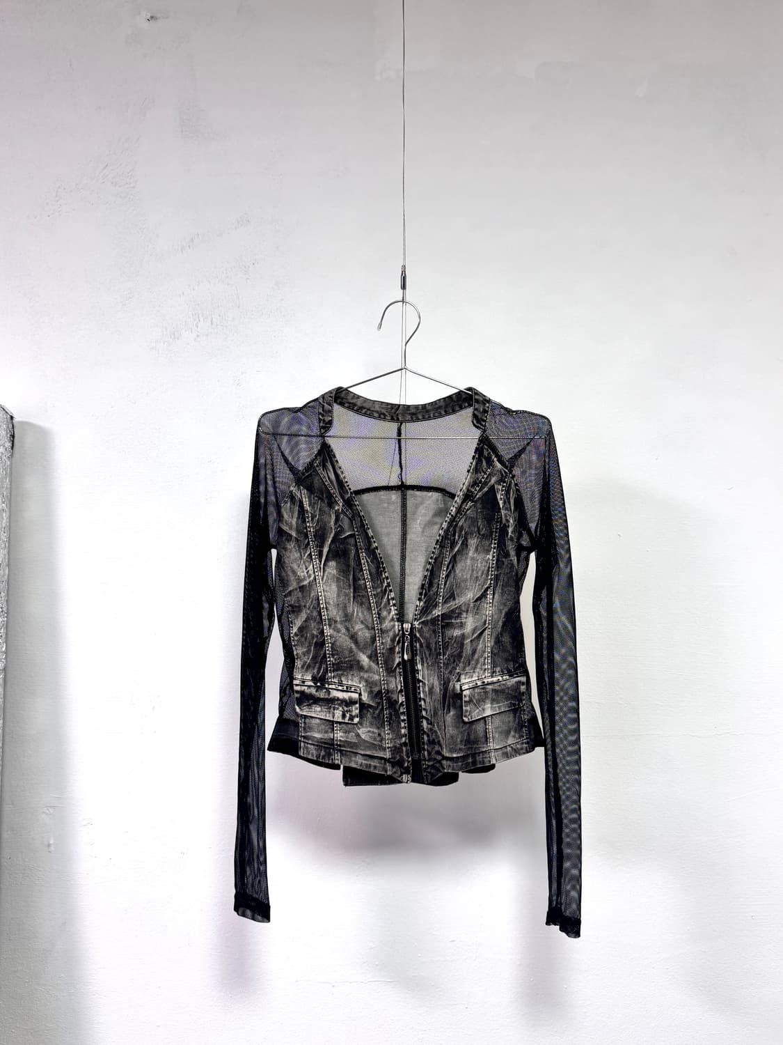 japanese vintage see-through zip-up 상품이미지1