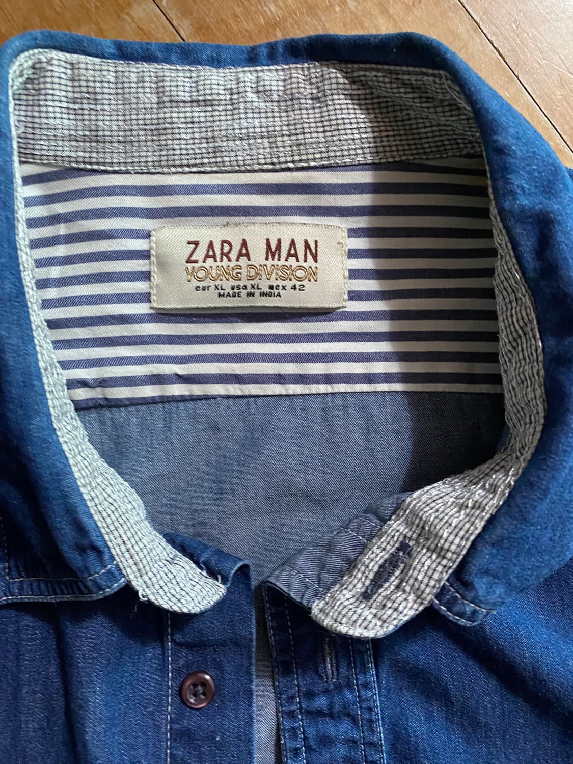 ZARA MAN 데님 셔츠 XL (105) 상품이미지2