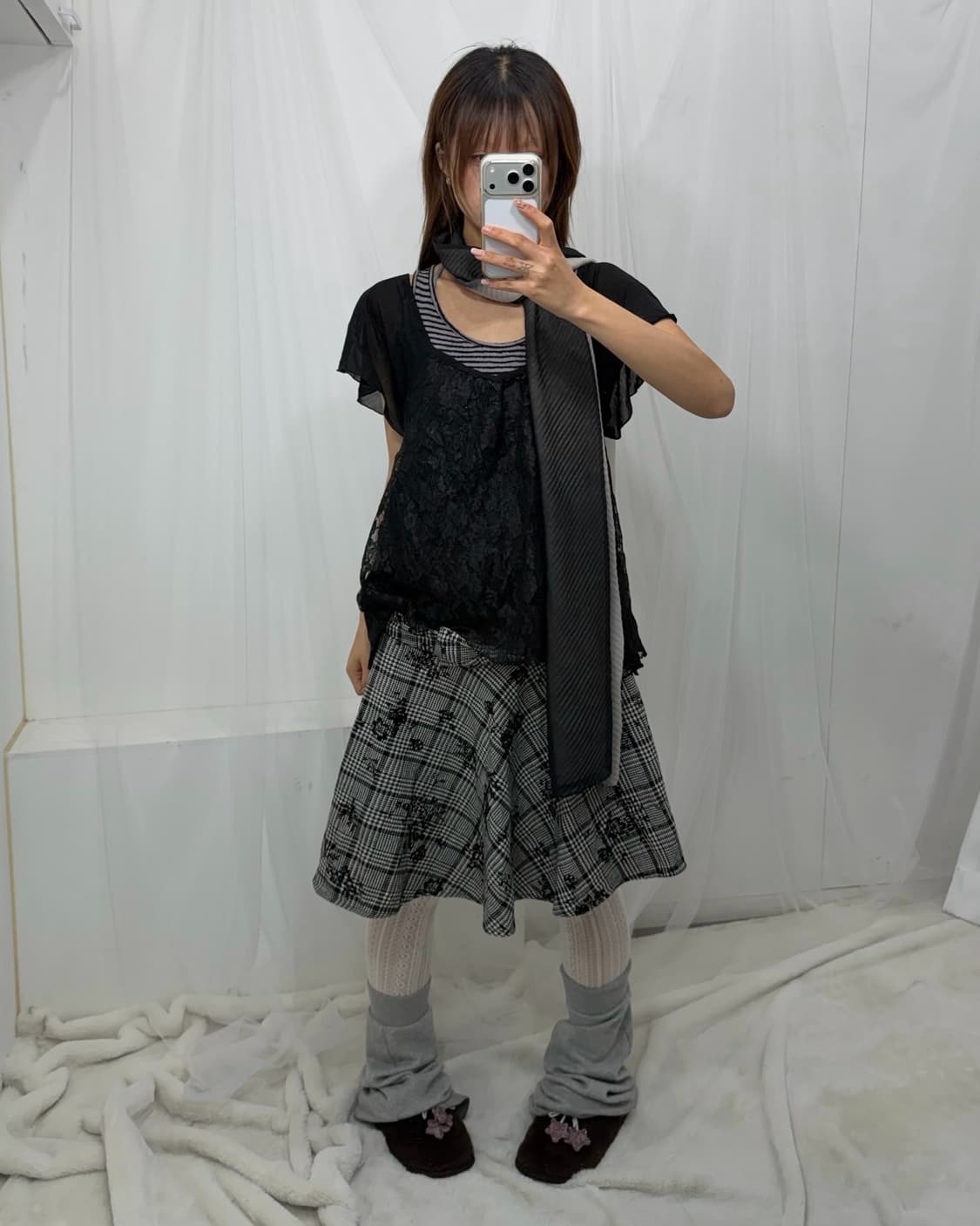 ˚꩜｡엑팜 레이스 블랙 니혼진 ˚꩜｡ 상품이미지2