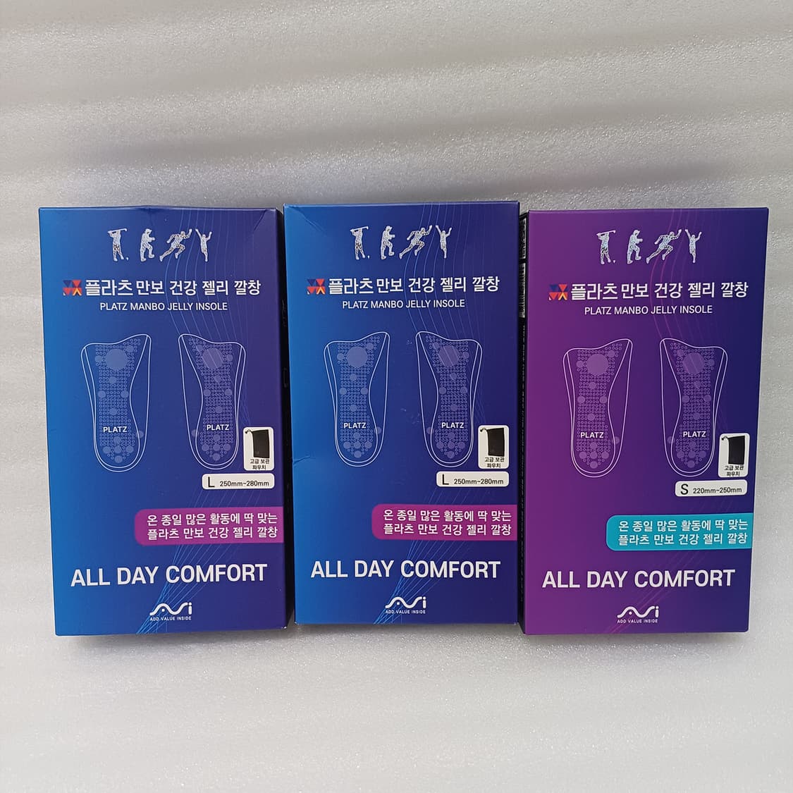 플라츠 건강 젤리 깔창 기능성 신소재 3묶움 새제품 사랑봉봉 상품이미지1
