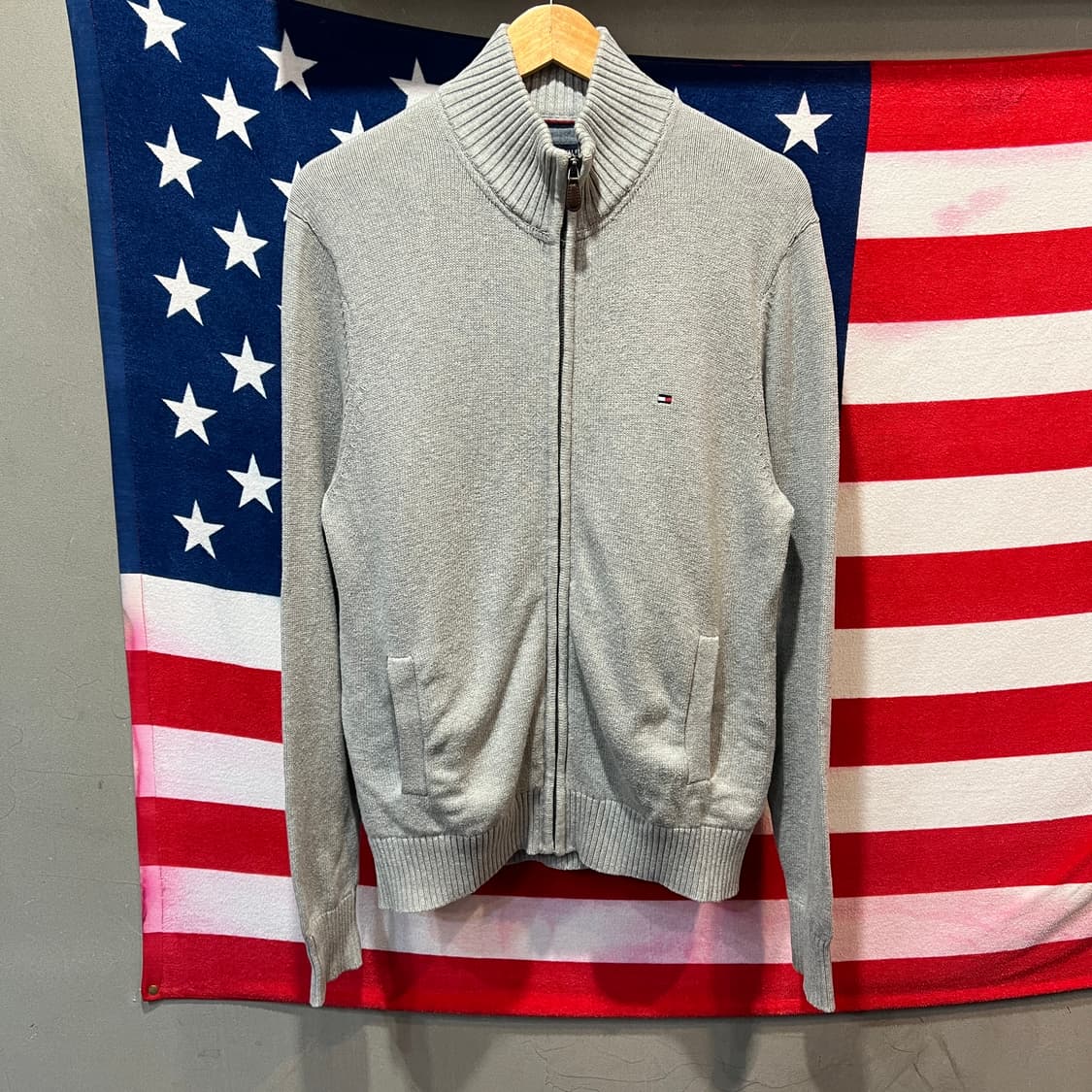 타미힐피거 니트 집업 가디건 상품이미지1