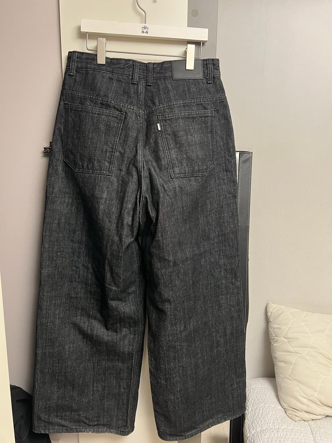 유스 엑스트라 와이드 워시드 블랙 M 상품이미지6