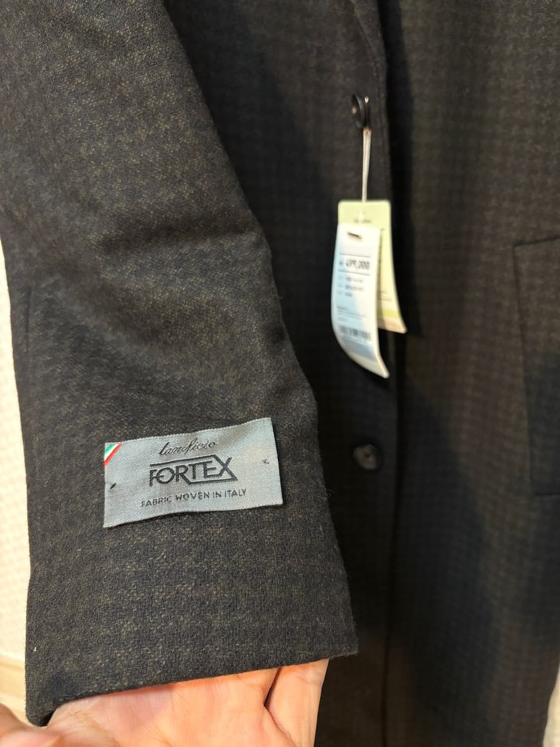 (새제품) 앤드지(ANDZ) 이태리 캐시미어 블렌드 듀퐁 패딩 싱글 코트 상품이미지2