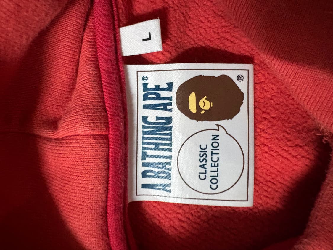 [트레저 아사히 손민수 하실분]베이프 클래식 빅로고 후드티 상품이미지7