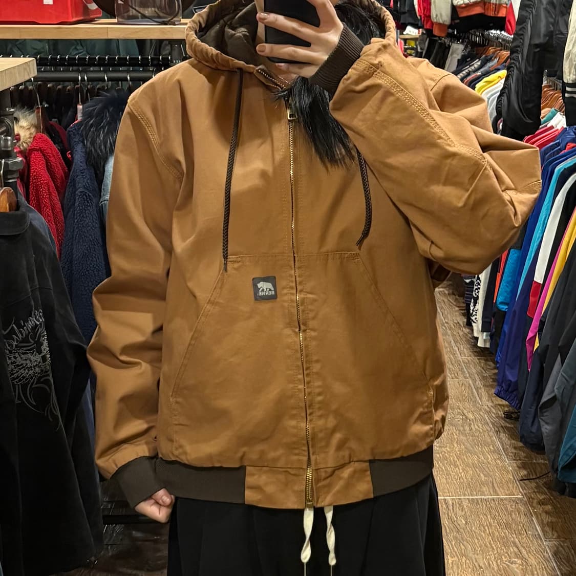 [HI] 번 워크자켓 브라운 상품이미지1