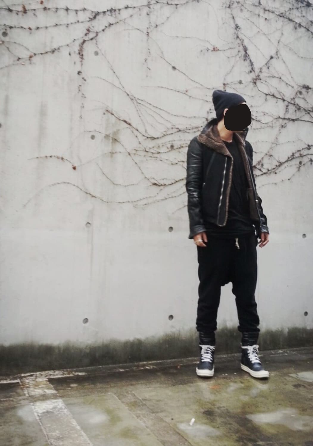 릭오웬스 12FW "MOUNTAIN" 하이넥 양가죽 무스탕 자켓 상품이미지8