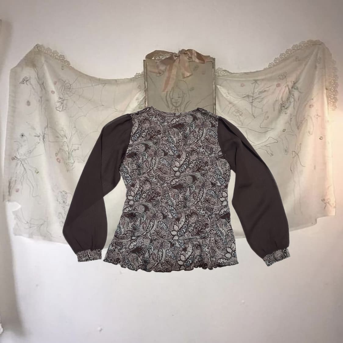 Vintage Oriental see-through P 상품이미지3