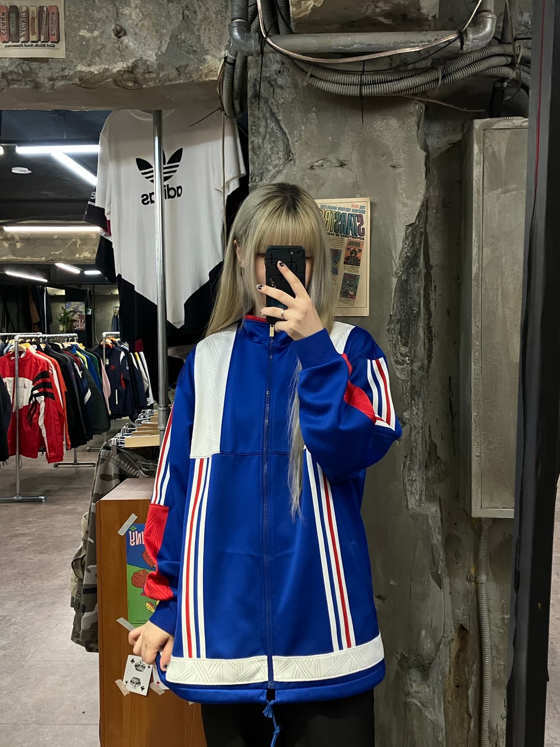 데상트 아디다스 져지 블루 XL  #csz1028 상품이미지2
