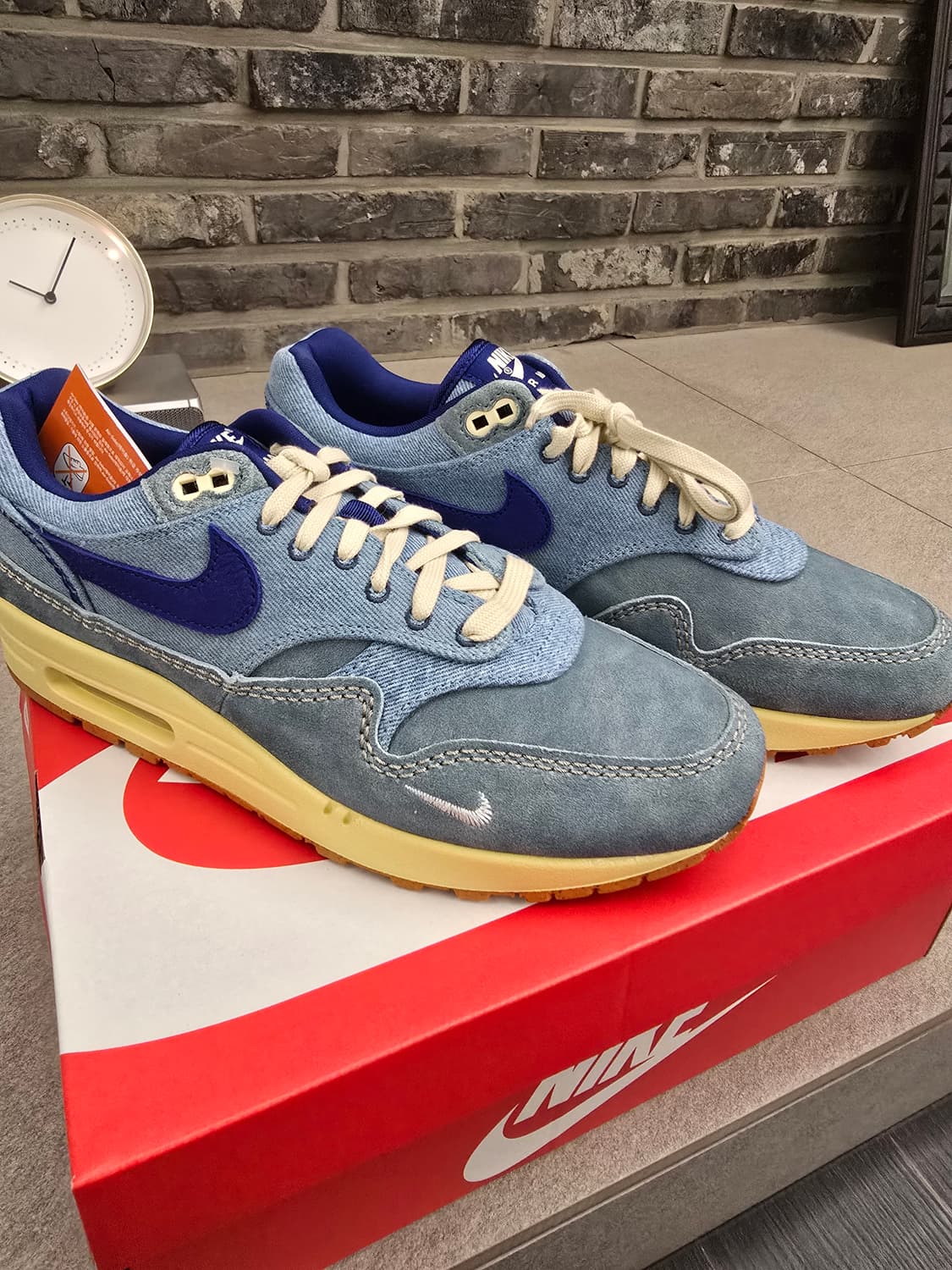 새상품 나이키 에어맥스1 데님 280 상품이미지3