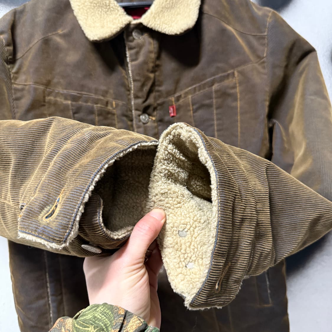 리바이스 오리지널 레드탭 코듀로이 골덴 쉐르파 트러커 자켓 상품이미지6