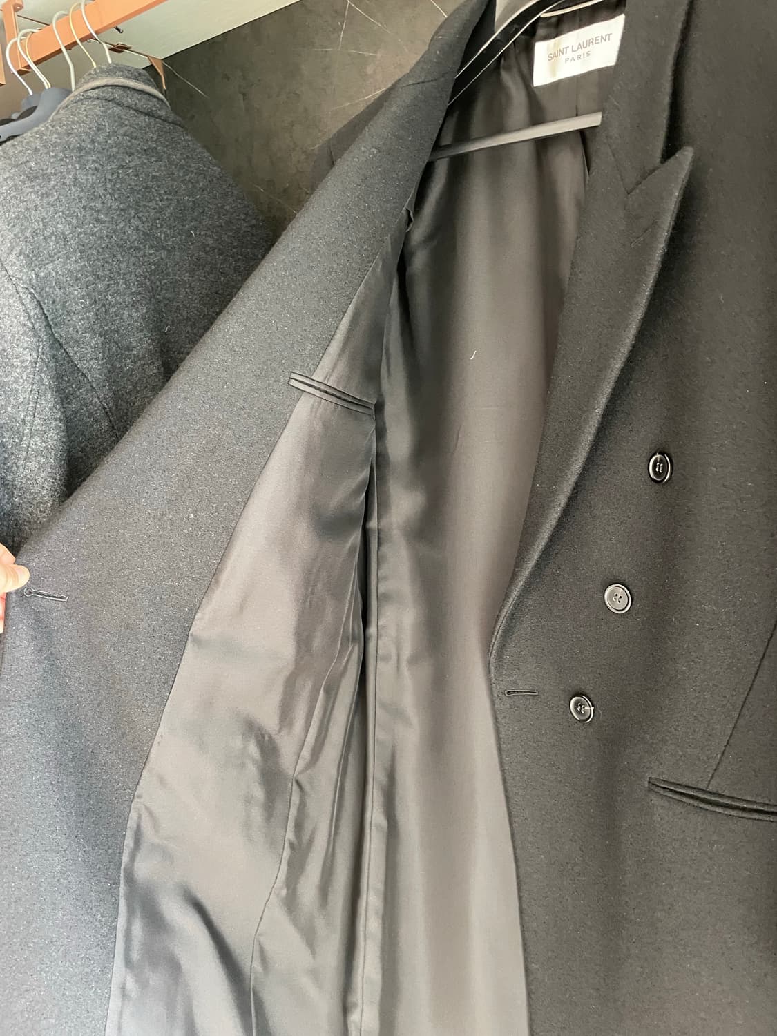 생로랑 더믈 롱코트 54사이즈 팝니다 상품이미지4