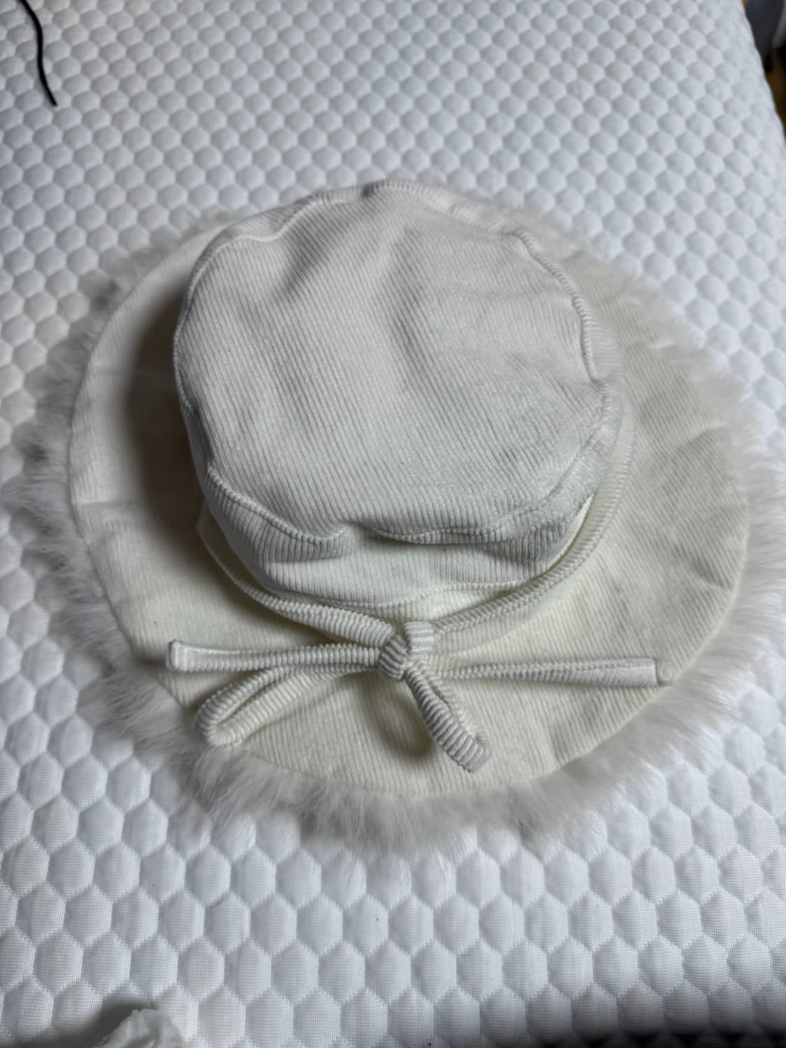 어썸니즈 부니 버킷 햇 리본 화이트 상품이미지2