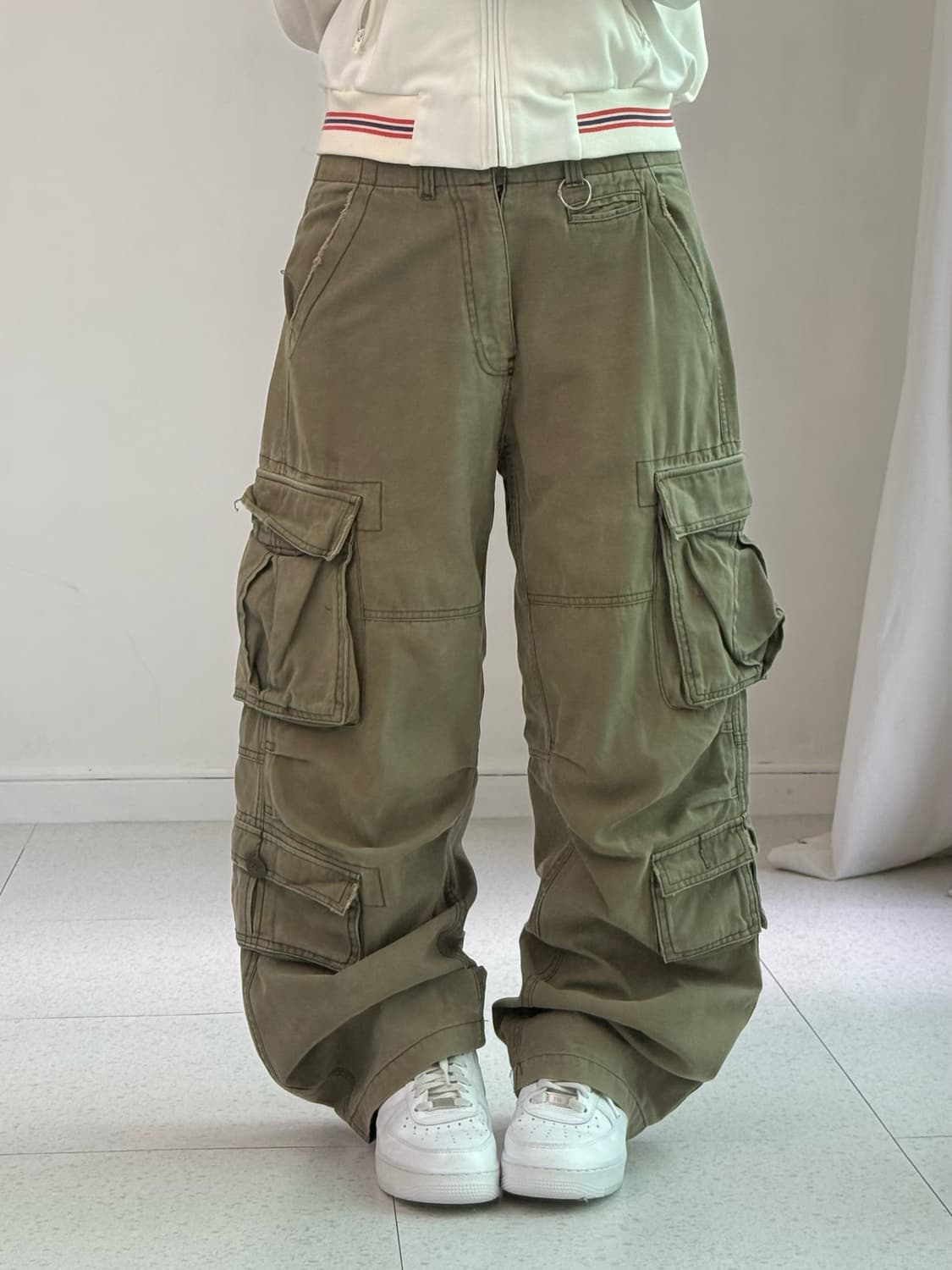 Soo 카키 카고팬츠 상품이미지1
