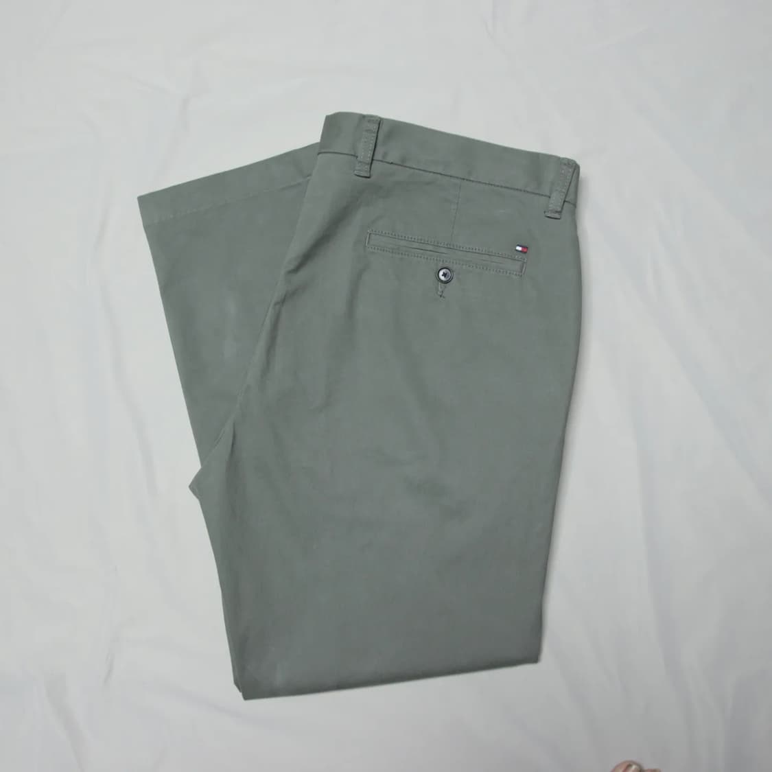36)타미힐피거 테이퍼드핏 빈티지 카키 치노팬츠 상품이미지2