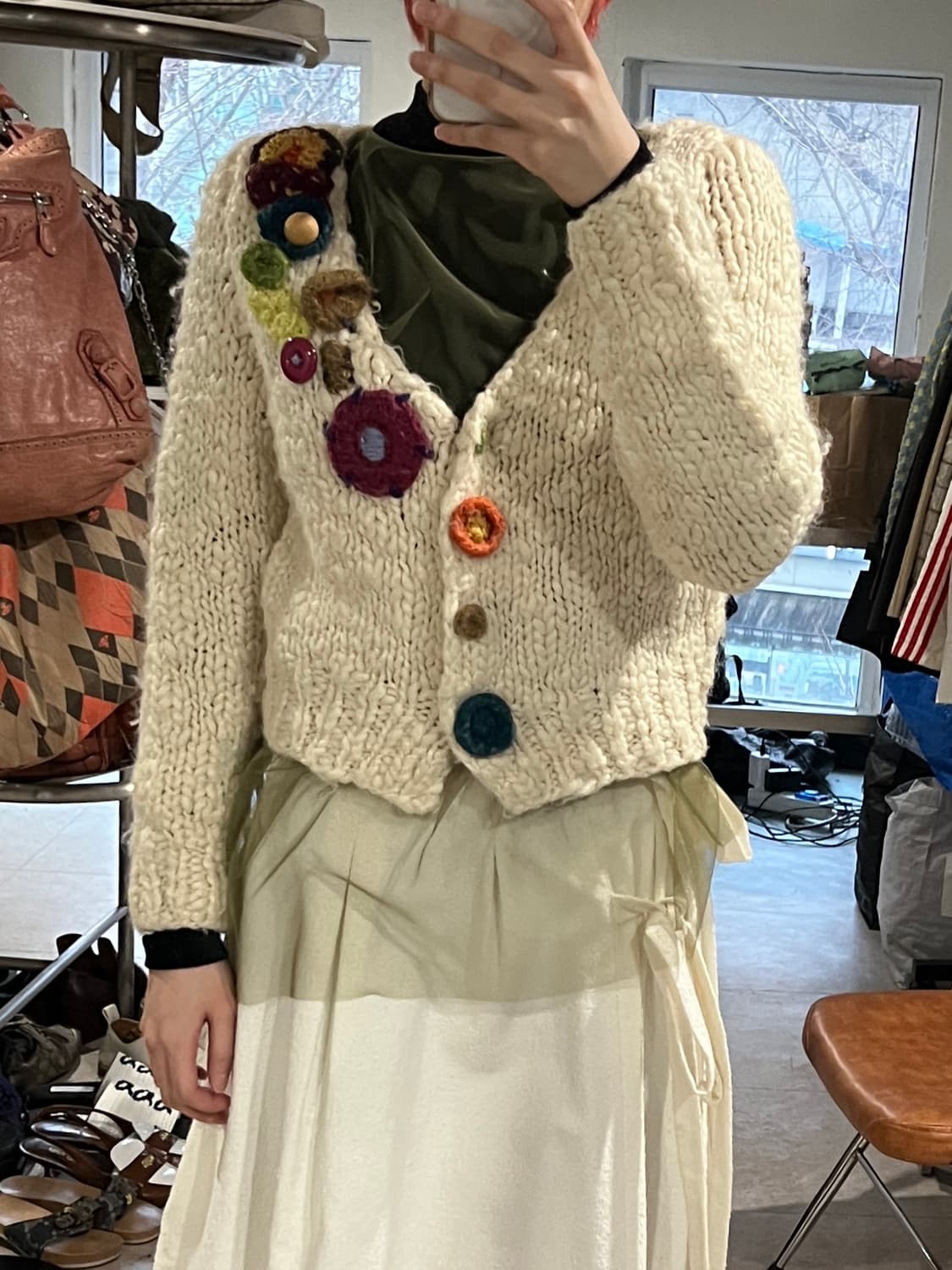 vintage wool cardigan 상품이미지5