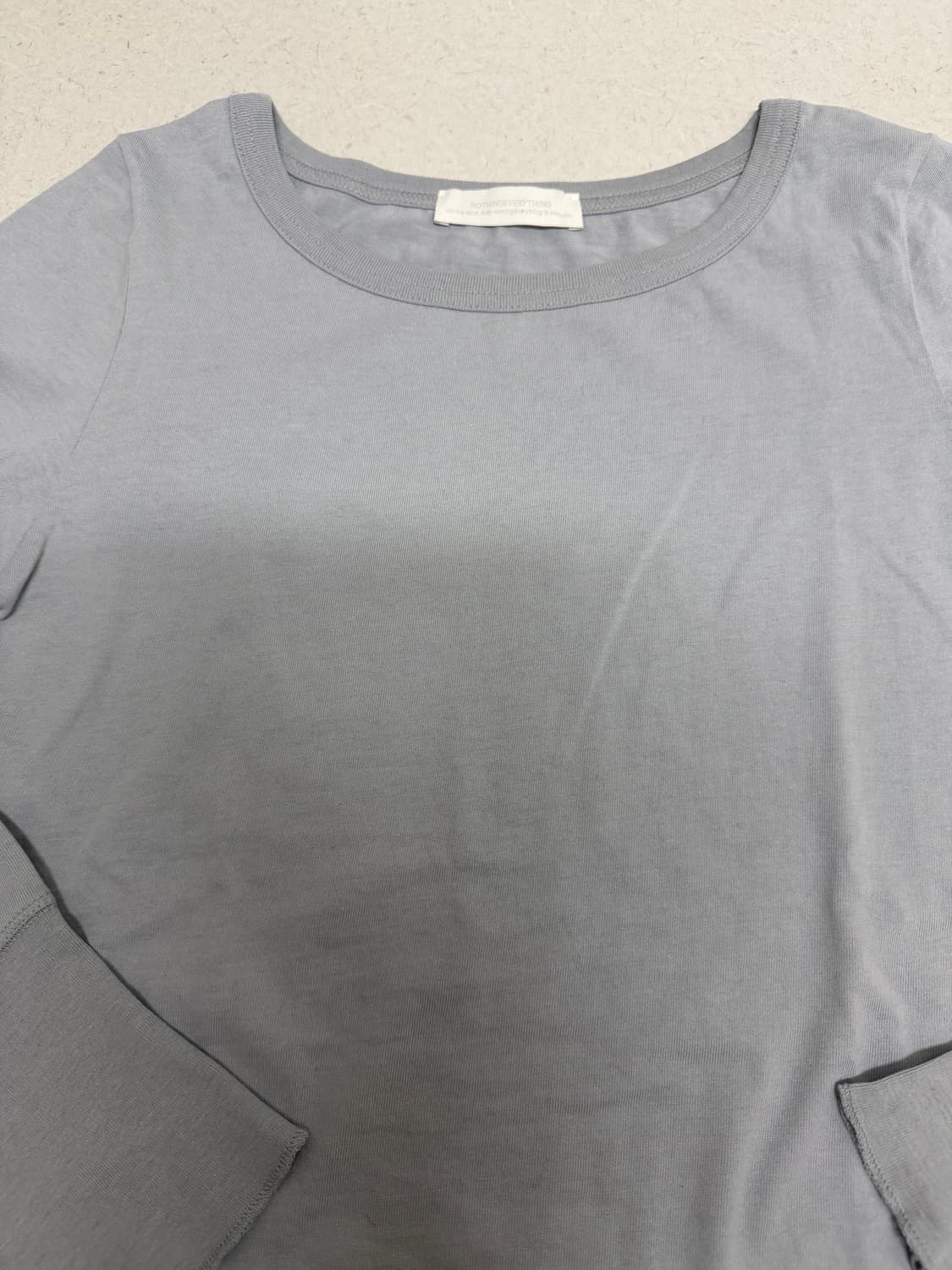 낫띵에브리띵 SNUG LONG SLEEVE TOP IN LIGHT BLU 상품이미지5