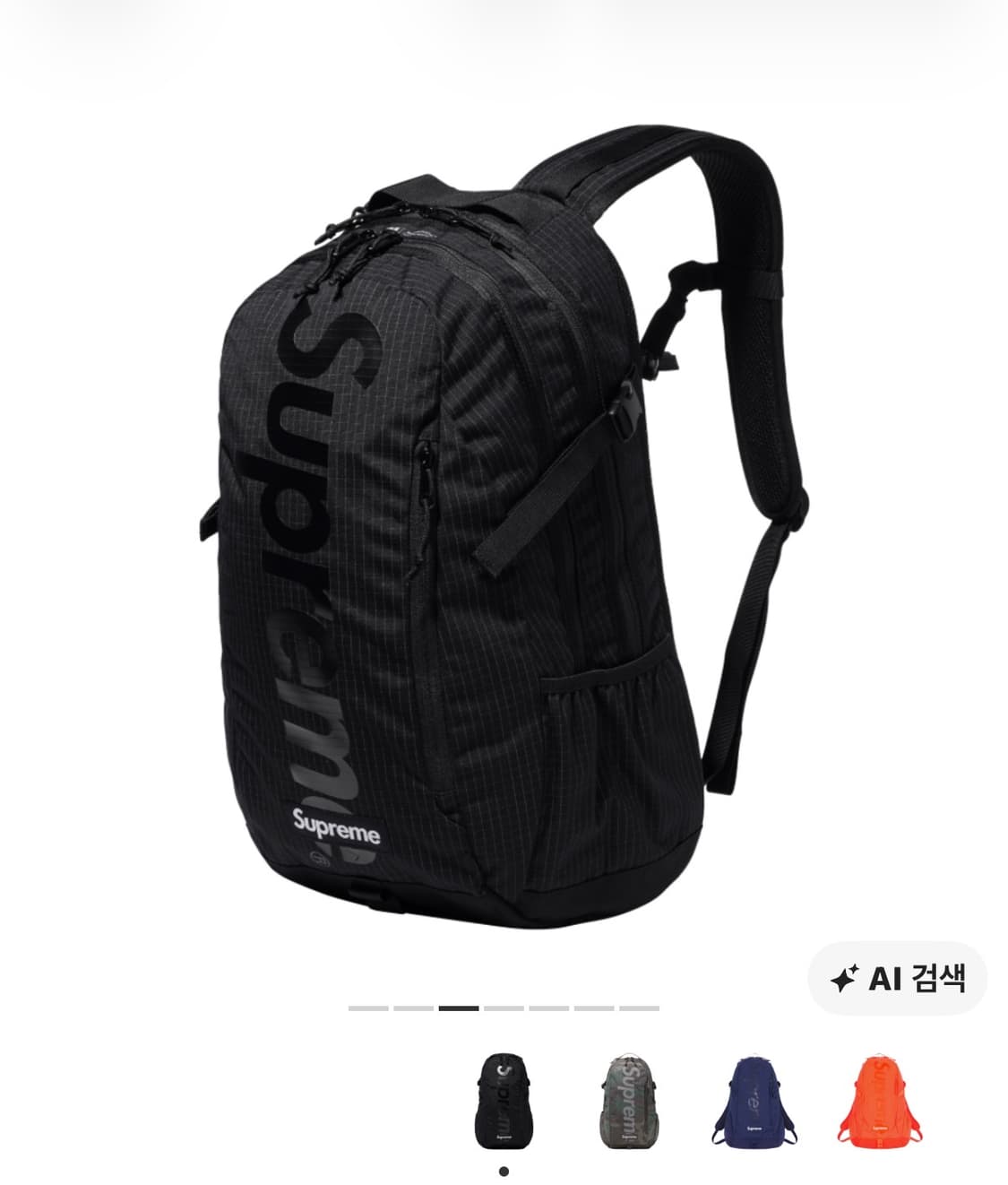 Supreme 24SS backpack black 상품이미지2
