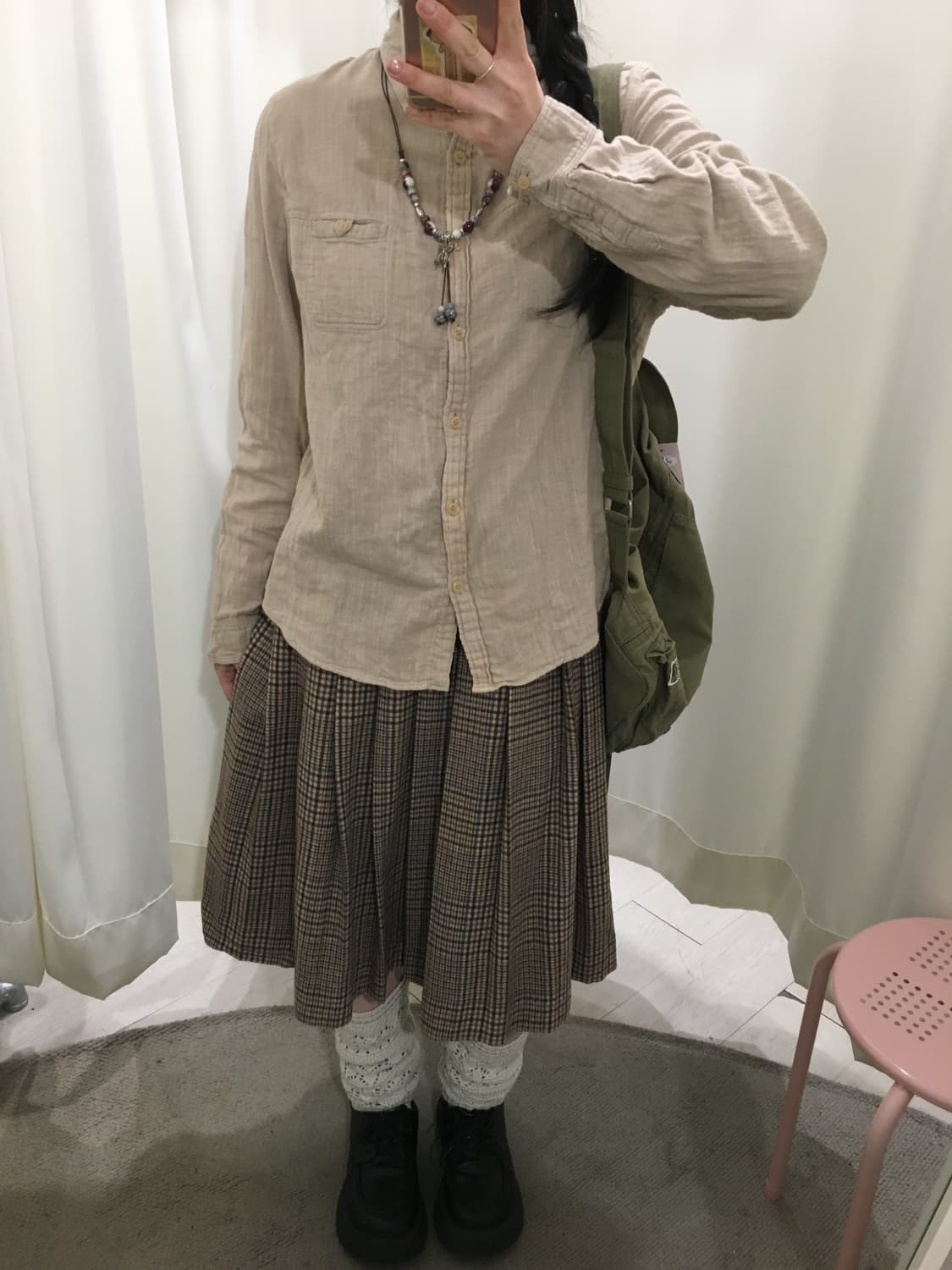 organic begie shirt 상품이미지2