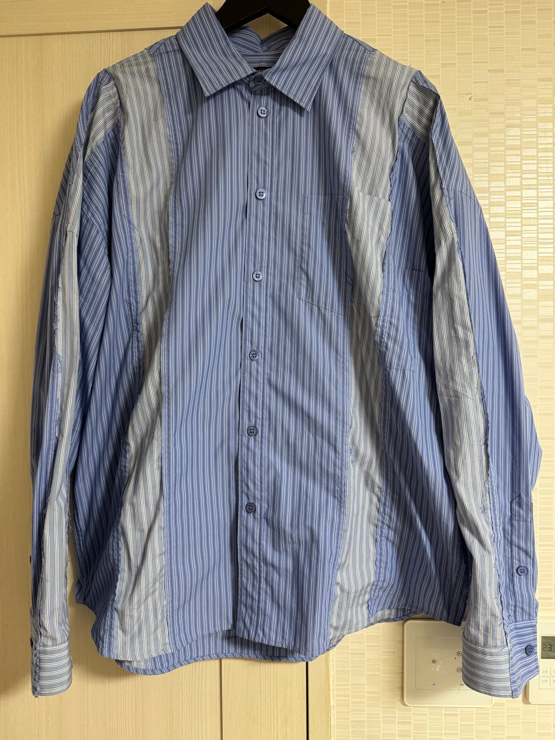 [2] 발렌시아가 DIY 오버사이즈 셔츠 라이트블루 상품이미지2