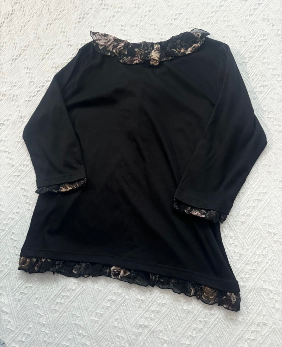 플라워패턴 러플 7부티 상품이미지4