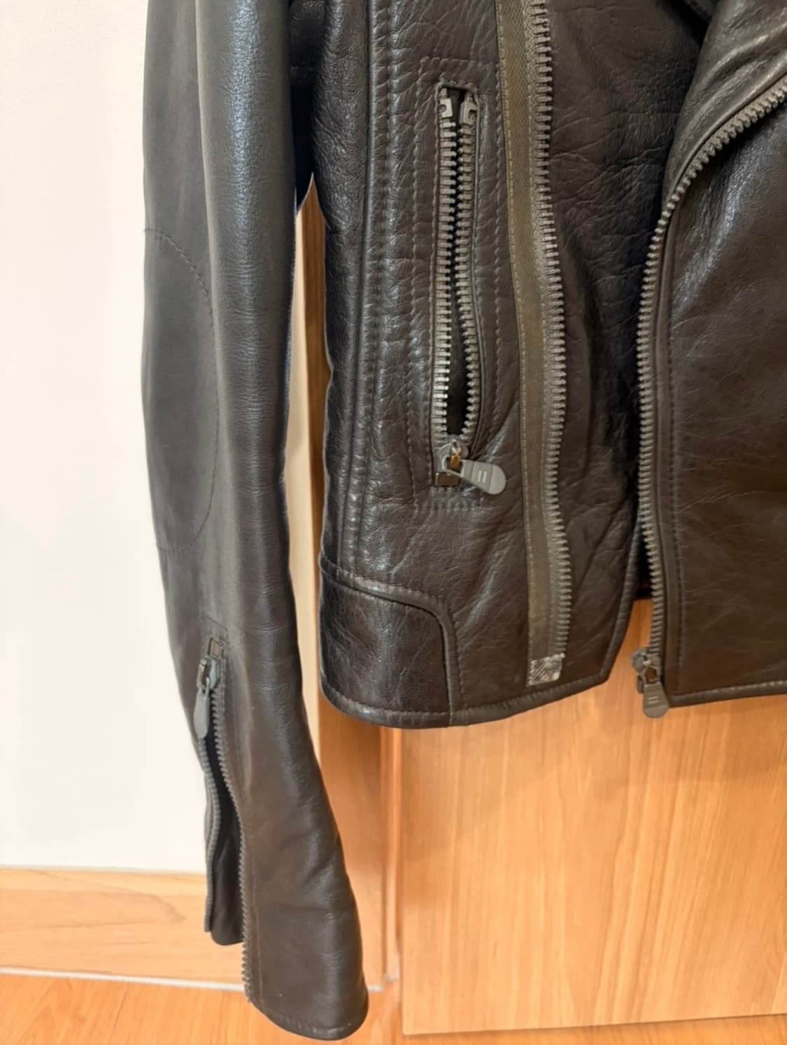 발렌시아가 램스킨레더 바이커 자켓 상품이미지3