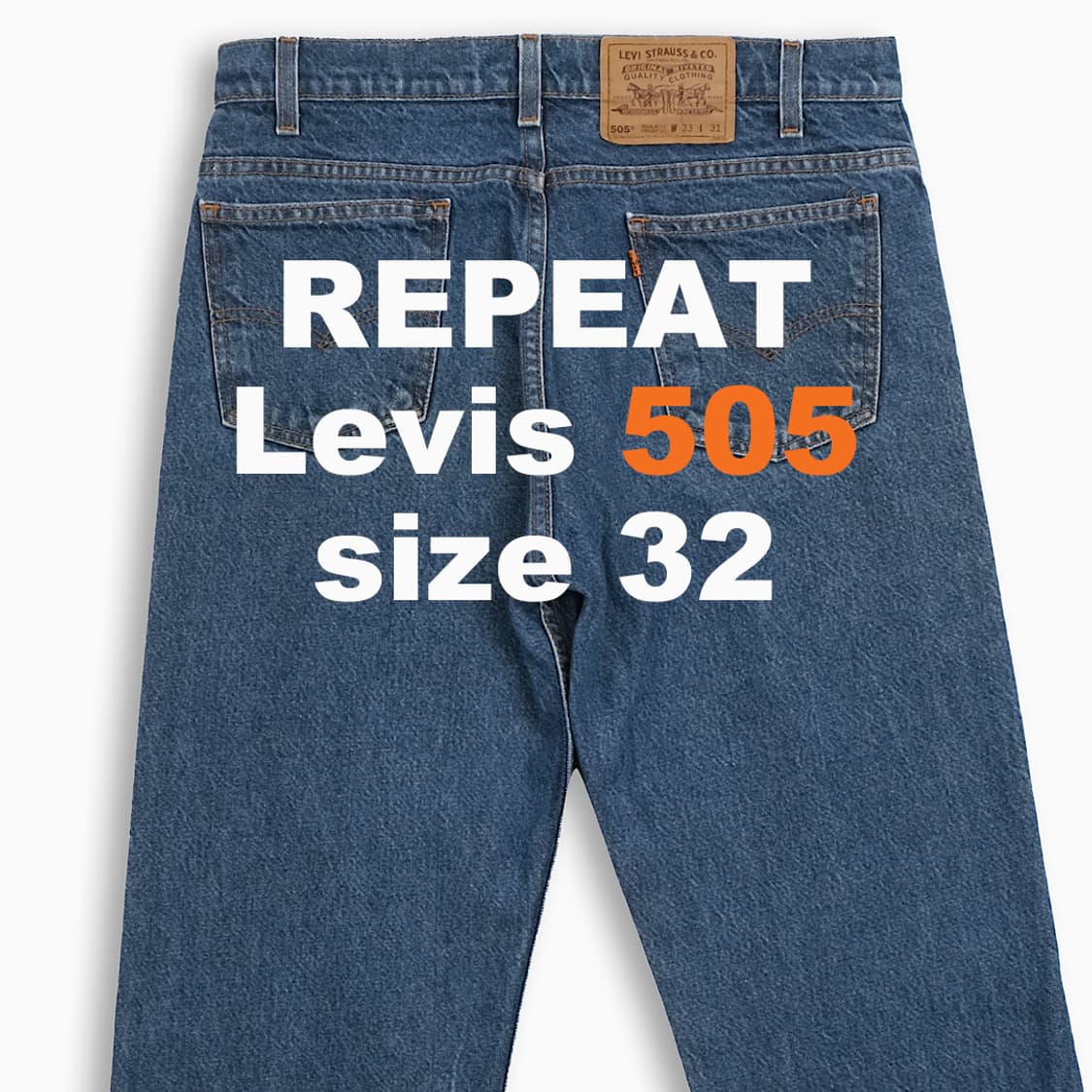 리바이스 505 오렌지탭 진청 90s 32 인치 OR5053367 상품이미지1