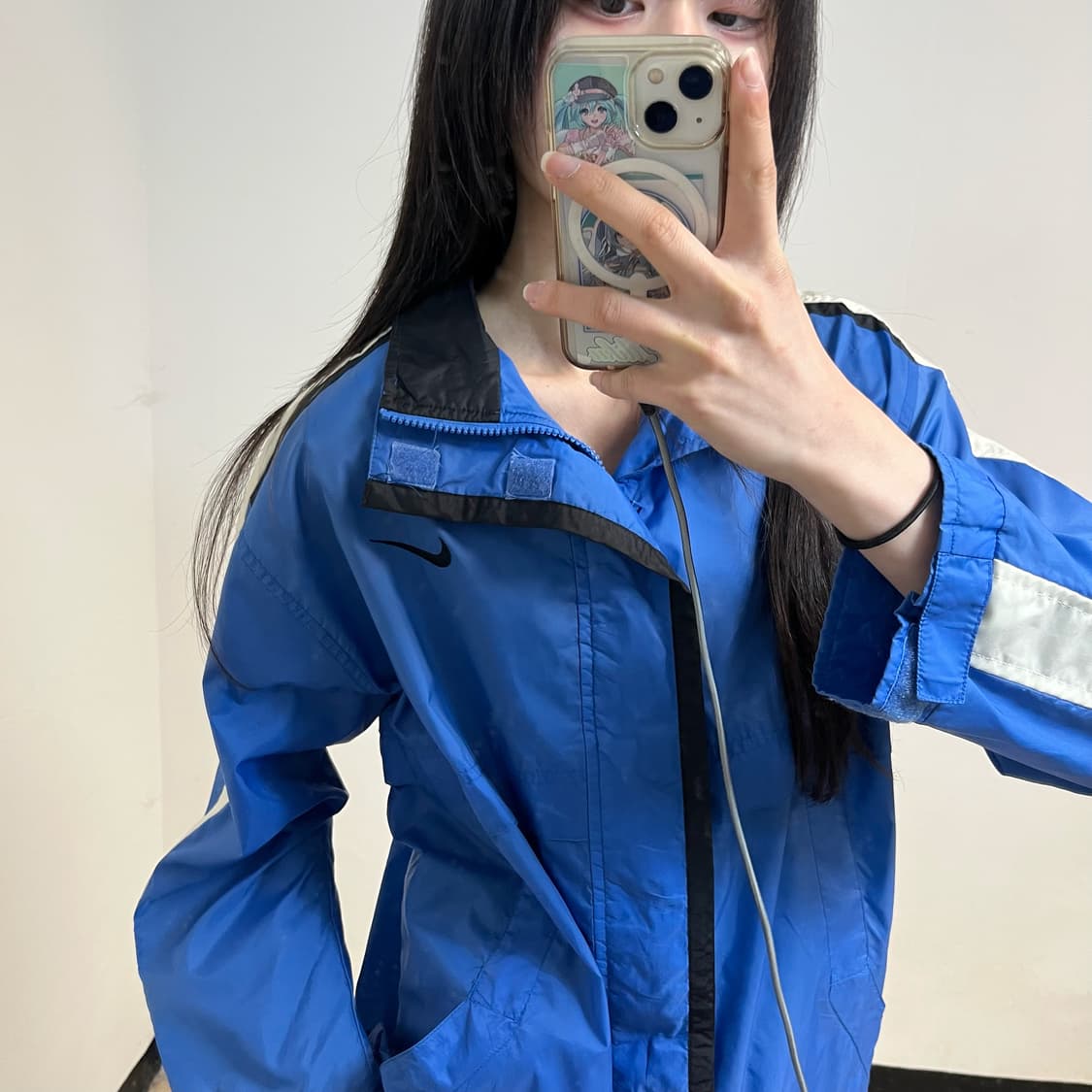 Nike 00s blue windbreaker 상품이미지2