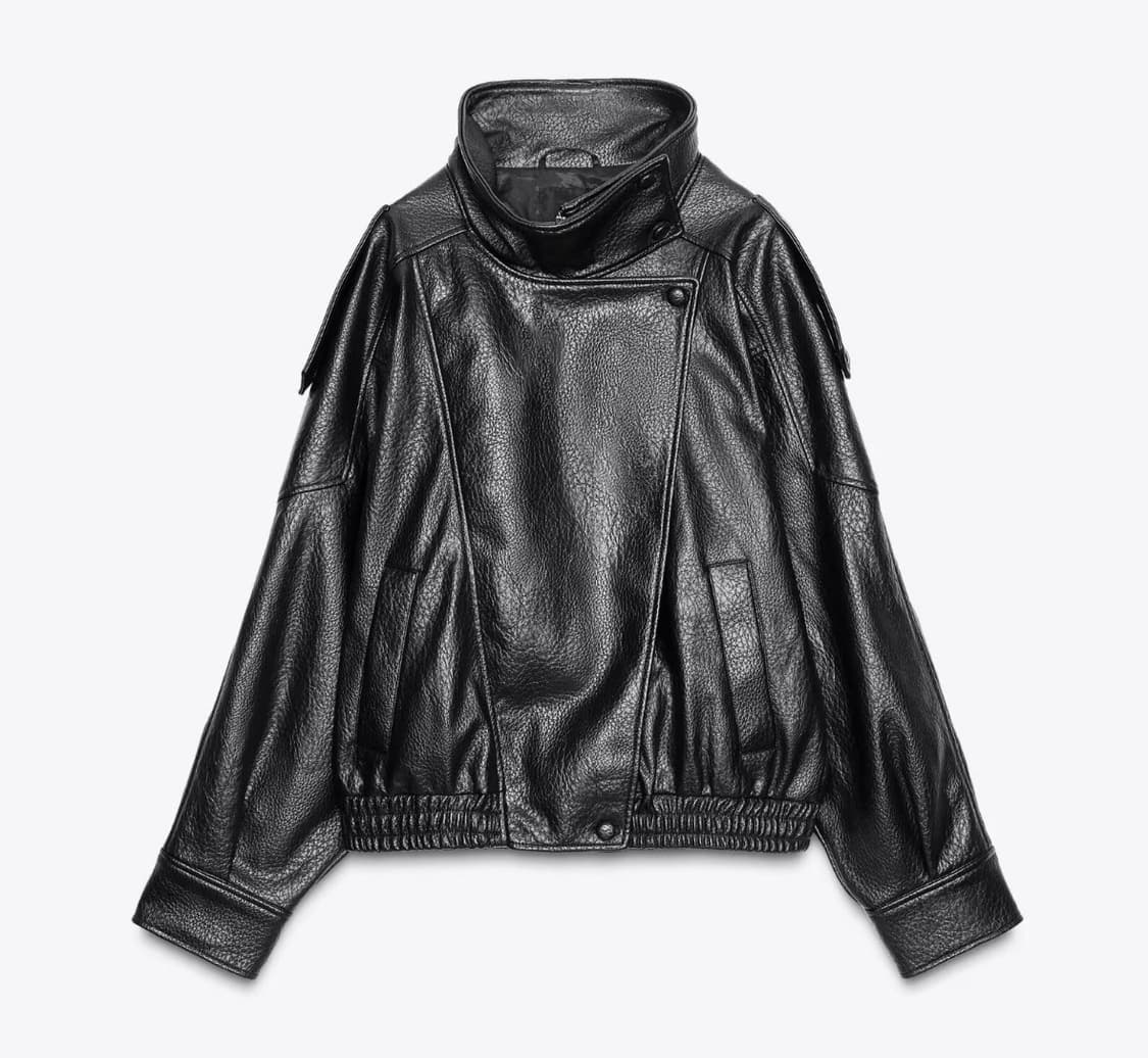 자라 가죽자켓 S 페이크 레더 점퍼 상품이미지1