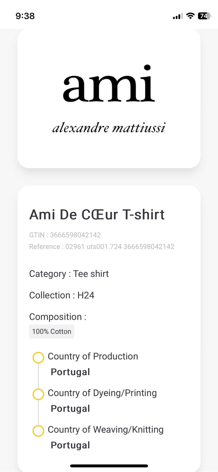 아미 네이비 레드 로고 S 상품이미지6